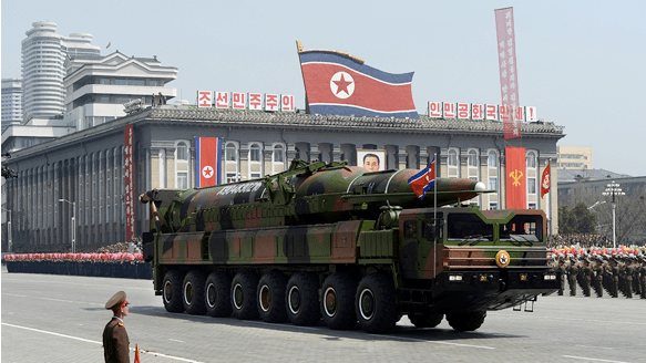 PRNK new KN-08 missile during a military parade in April 2012