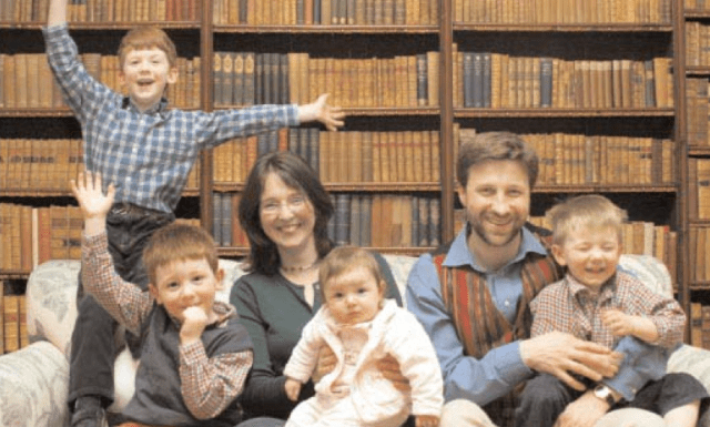 Sir Francis Ogilvy and Family at Home in Winton House