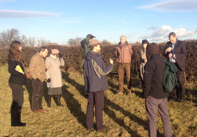 The Tour at Winton Farm with Francis in Foreground
