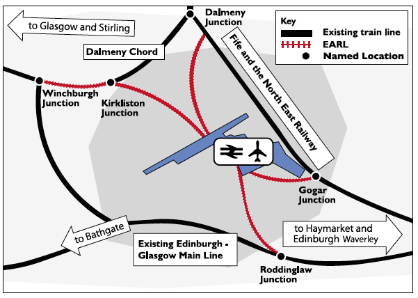 Edinburgh Airport Rail Link (original TIE plan)