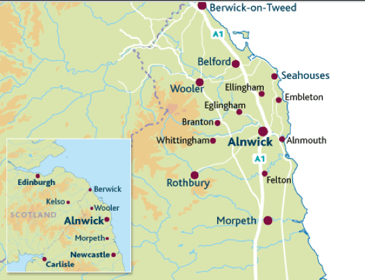 General Map of Berwick and its Context